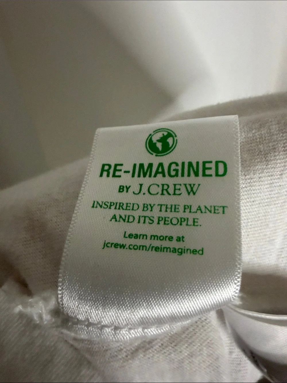 WHITE J.CREW HOLIDAY CREW GRAPHIC COTTON LONG SLEEVE TEE